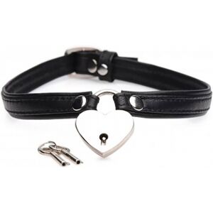 Master Series Collier Choker avec Cadenas Heart Lock