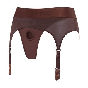 Strap-on-Me Harnais Lingerie Rebel Marron - Taille : M