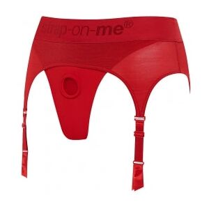 Strap-on-Me Harnais Lingerie Rebel Rouge - Taille : L