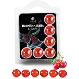 Secret Play Boules de Massage Aromatisees Brazilian Balls x6 - Parfum : Cerise