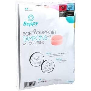 Beppy Éponges Menstruelles Soft + Comfort WET Tampons Boîte de