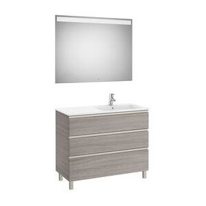 The Gap Pack 3t Lav Dte 1000mm (Unik+miroir) City Oak - Roca A851523402