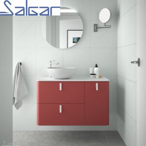 Meuble De Salle De Bain Uniiq 1200 Droite Rojo - Salgar 24638