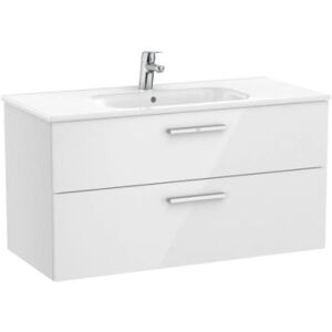 Victoria Unik 2 Tiroirs 1000mm Blanc Brillant - Roca A851595806