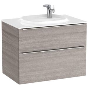 Meuble Vasque De Salle De Bain 2 Tiroirs Beyond Unik City Oak - Roca A851453402