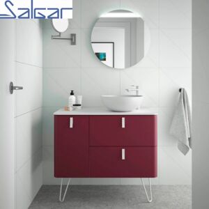 SALGAR Meuble De Salle De Bain Uniiq 1200 Gauche Granate - Salgar 24683