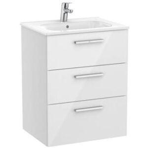 ROCA Victoria Unik 3 Tiroirs 600mm Blanc Brillant - Roca A851596806