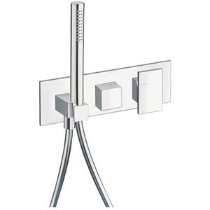 Facade Externe Tabula Douche Murale 2 Sorties Sans Mecanisme Chrome Robinetterie Tabula - Cristina Ondyna Ta60251