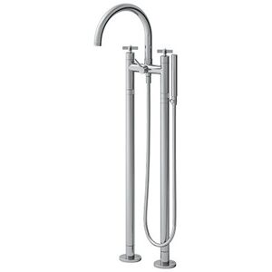 Melangeur Bain Douche Sur Pied Cross Road Chrome Robinetterie Cross Road - Cristina Ondyna Cr10651