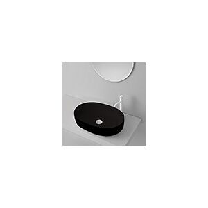 Lavabo A Poser Ciotola C1 60x40 Sans Trou Black Mat Robinetterie Vasques - Cristina Ondyna Nol534313