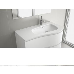 Plan Vasque Mam 1200 Coquette À Gauche Solid Surface 1210 X 12 X 510 Mm - Salgar 87595