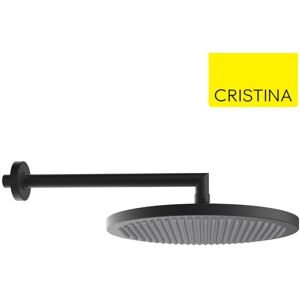 Pomme De Douche Avec Bras Ø 280 Mm Noir Mat Apice - Cristina Ondyna Pd04313