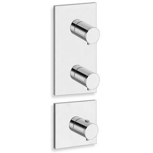 Facade Externe Triverde 2 Sorties Pour Mecanisme Pd70200 Chrome - Cristina Ondyna Xt88251