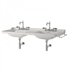 Lavabo Ceramique Waldorf A Suspendre Ou Sur Pieds Laiton 150-55 Cm - Cristina Ondyna Wd15055