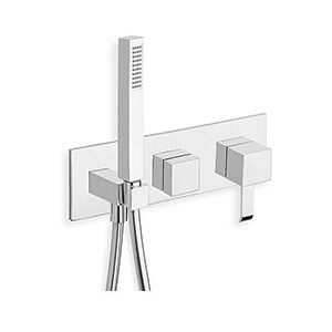 Facade Externe Quadri Douche Murale 2 Sorties Sans Mecanisme Ex Qm608 - Cristina Ondyna Qm60251