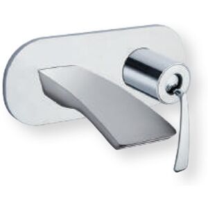 Lavabo Mural Avec Plaque Bollicine Chrome Sans Mecanisme Ex Bo266 - Cristina Ondyna Bo25651