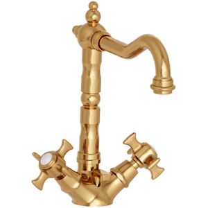 CRISTINA ONDYNA Lavabo Chambord Bec Potence Mobile Dore Pvd + Vidage - Cristina Ondyna Ch11156p