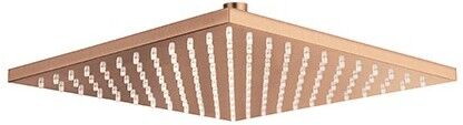 Pomme De Douche Carree 30x30 Laiton Or Rose Brosse Robinetterie Italy - Cristina Ondyna Pd55734p