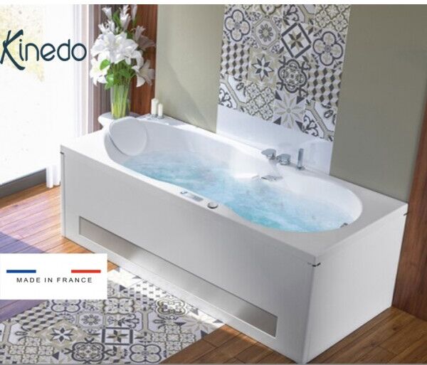 Baignoire Balnéo Romanza 160x70 Cm Tête À Gauche Vitalité - Kinedo Broh160bgvit1