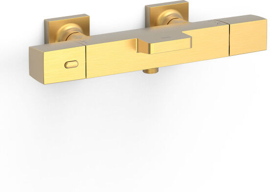 Robinet Thermostatique Mural Pour Baignoire Et Douchesans Accessoires Or Mat 24k - Tres 19017406om