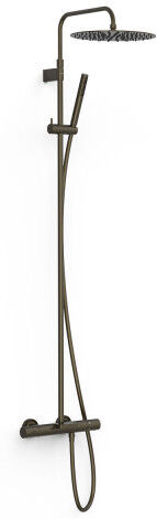 Ensemble De Robinet Thermostatique Mural À 3 Voies Pour Baignoire Et Douche Noir Bronze - Tres 19031212kmb