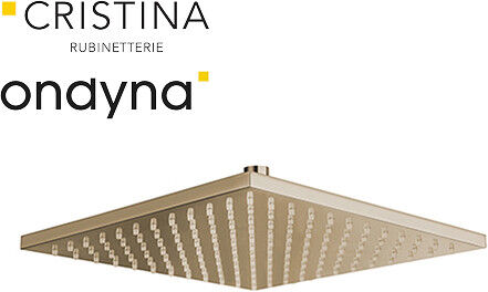 Pomme De Douche Carree 30x30 Laiton Vieux Bronze Mat - Cristina Ondyna Pd55793