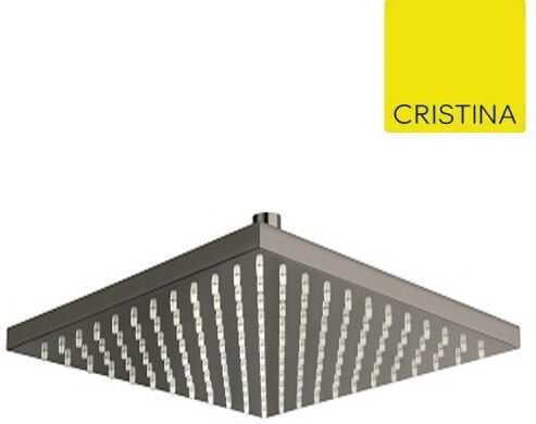 Pomme De Douche Carree 30x30 Laiton Chrome Noir - Cristina Ondyna Pd55772