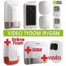 Pack Alarme Radio Tyxal Plus + Sirène + Pack Tydom Vidéo Ip/gsm 2.0 - Delta Dore - 6410176 + 6410173