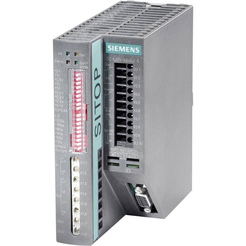 SIEMENS Onduleur (ASI) industriel - Installation SITOP DC-USV-MODUL 6A DC 24V - Siemens SIEMENS Onduleur (ASI) industriel - Installation SITOP DC-USV-MODUL 6A DC 24V - Siemens