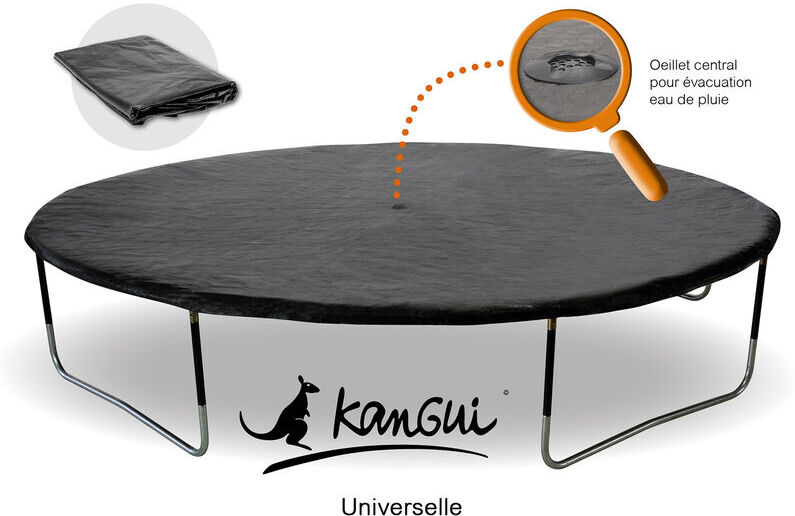 KANGUI Bâche de protection Ø250cm adaptable à tous trampolines de diamètre 250 cm KANGUI Bâche de protection Ø250cm adaptable à tous trampolines de diamètre 250 cm