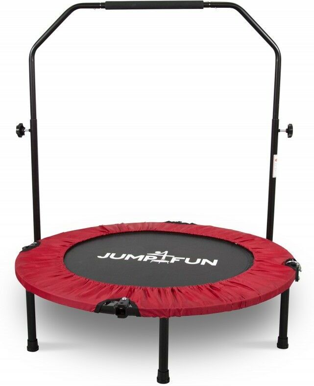 JUMP4FUN Mini Trampoline Fitness Pliable Double-Bar - Ø92cm, Rouge - Rouge - Jump4fun JUMP4FUN Mini Trampoline Fitness Pliable Double-Bar - Ø92cm, Rouge - Rouge - Jump4fun