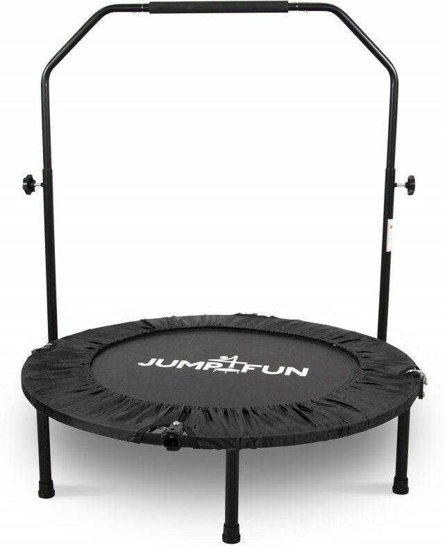 JUMP4FUN Mini Trampoline Fitness Pliable Double-Bar - Ø92cm, Noir - Noir - Jump4fun JUMP4FUN Mini Trampoline Fitness Pliable Double-Bar - Ø92cm, Noir - Noir - Jump4fun