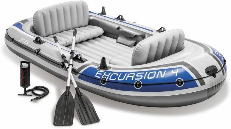 INTEX Set bateau gonflable 4 places Intex Excursion 4 INTEX Set bateau gonflable 4 places Intex Excursion 4