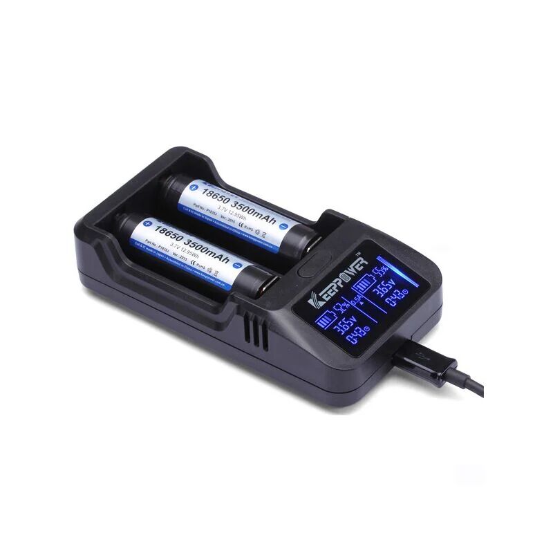 KEEPOWER Chargeur d'accus li-ion 3.7V cylindriques Keepower L2 KEEPOWER Chargeur d'accus li-ion 3.7V cylindriques Keepower L2