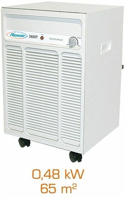 REXAIR Deshumidificateur d'air mobile 3600 T - 0,48kW - 65m² - Rexair REXAIR Deshumidificateur d'air mobile 3600 T - 0,48kW - 65m² - Rexair