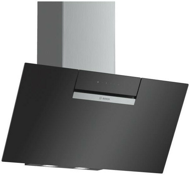 BOSCH Hotte décorative incliné aspirante noire Largeur 80cm Débit d'air 669m3/h BOSCH Hotte décorative incliné aspirante noire Largeur 80cm Débit d'air 669m3/h