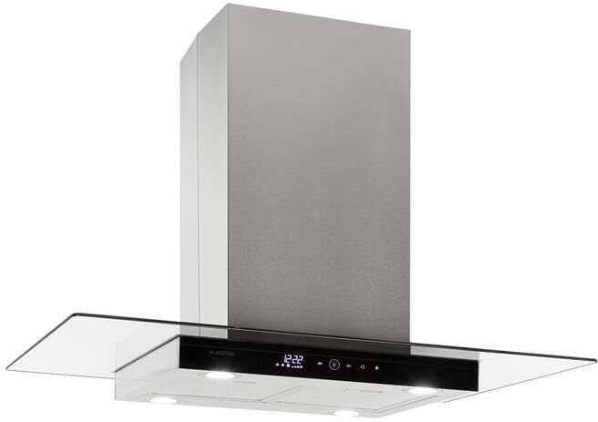 Klarstein Aurelia Hotte aspirante îlot 90cm 600 m³/h Classe A - inox argent Klarstein Aurelia Hotte aspirante îlot 90cm 600 m³/h Classe A - inox argent