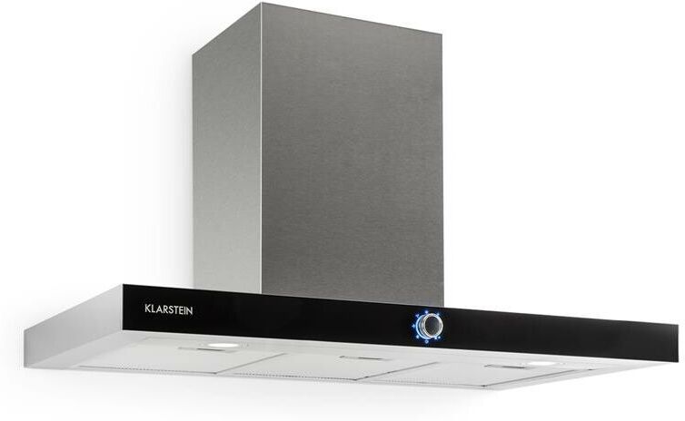 Klarstein Matthea Hotte murale aspirante 90cm 541 m³/h LED inox & verre Klarstein Matthea Hotte murale aspirante 90cm 541 m³/h LED inox & verre