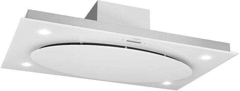 Klarstein Secret Service Hotte aspirante ilôt plafond 220W 800m³/h LED -blanc Klarstein Secret Service Hotte aspirante ilôt plafond 220W 800m³/h LED -blanc