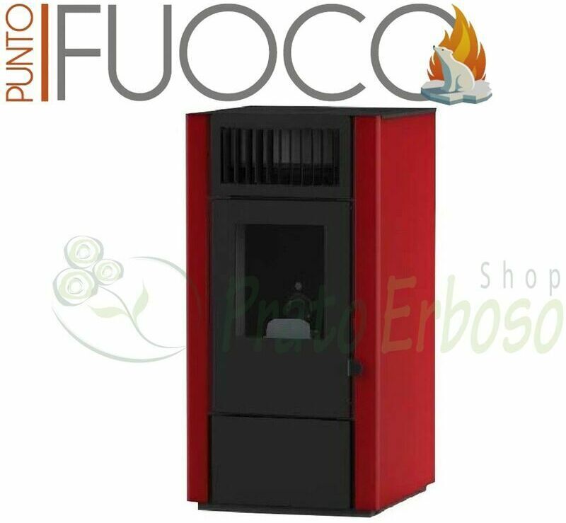 PUNTO FUOCO Dora - Poêle à granulés 9 kw rouge PUNTO FUOCO Dora - Poêle à granulés 9 kw rouge