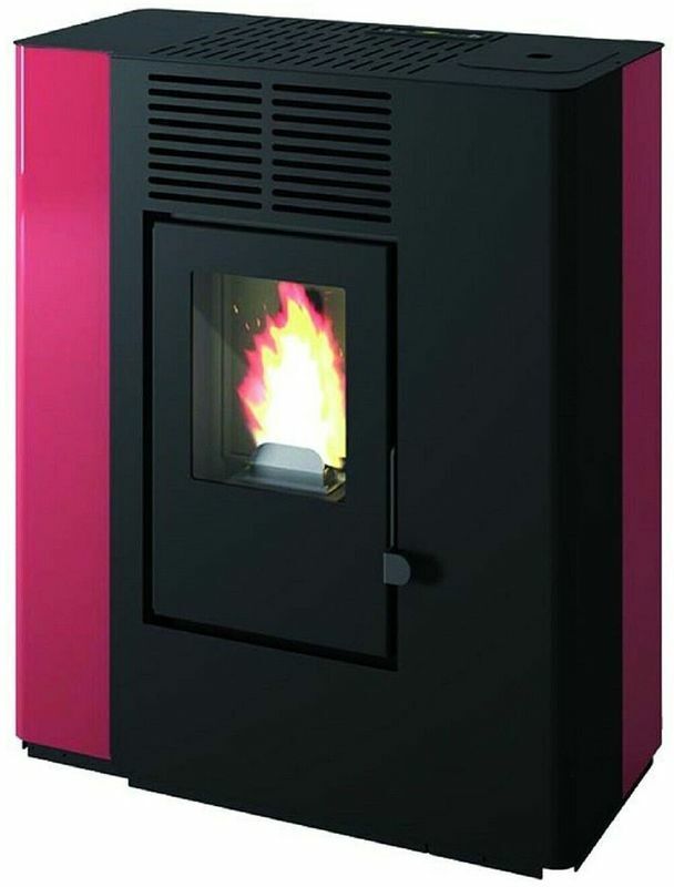 PUNTO FUOCO Nella - Poêle canalisé à granulés à partir de 9.2 Kw rouge PUNTO FUOCO Nella - Poêle canalisé à granulés à partir de 9.2 Kw rouge