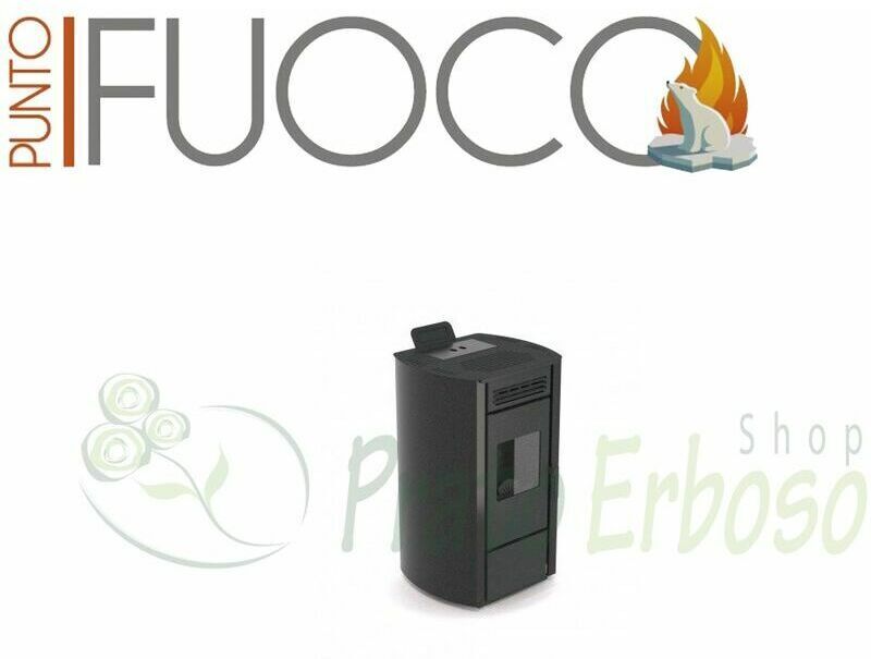 Punto Fuoco - Luana - Poêle à granulés de 13 Kw noir en relief Punto Fuoco - Luana - Poêle à granulés de 13 Kw noir en relief