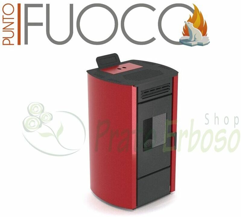 Punto Fuoco - Luana - Poêle à granulés de 13 Kw rouge