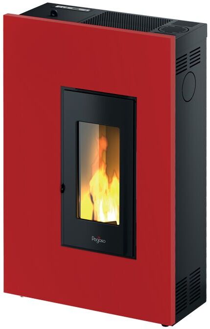 PEGASO Madison - Poêle à granulés rouge de 5,2 Kw PEGASO Madison - Poêle à granulés rouge de 5,2 Kw