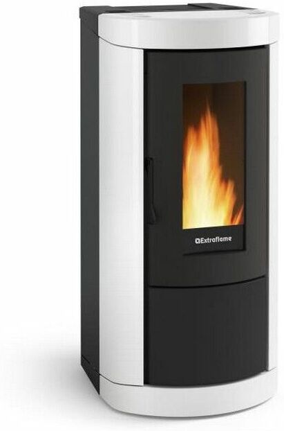 Nordica/extraflame - poêle à granulés de bois 8kw blanc - miettablanc - nordica Nordica/extraflame - poêle à granulés de bois 8kw blanc - miettablanc - nordica