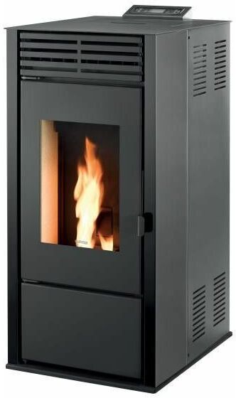 SUPRA POELE A GRANULES - 7 kw - Noir / Gris - Habillage acier SUPRA - SILVER7 SUPRA POELE A GRANULES - 7 kw - Noir / Gris - Habillage acier SUPRA - SILVER7