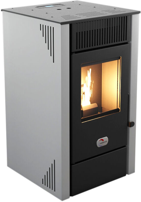 PUNTO FUOCO Poêle à granulés air Anita 9 kW Blanc Sannover