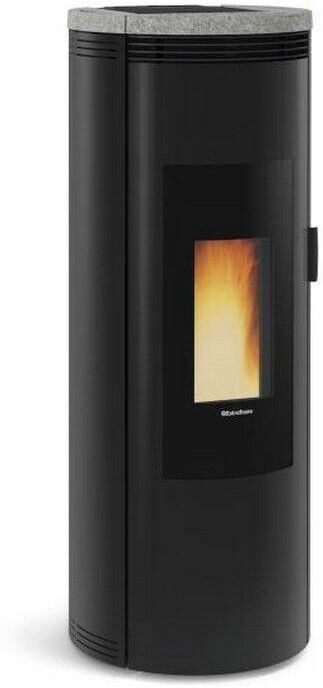 Nordica/extraflame - poêle à granulés de bois 8kw noir/pierre - amikapierre Nordica/extraflame - poêle à granulés de bois 8kw noir/pierre - amikapierre