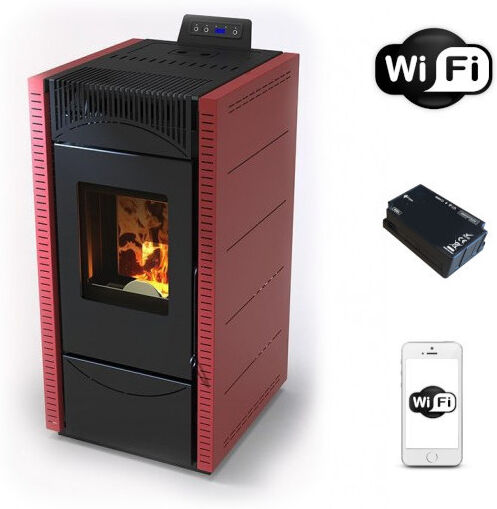 SAN MARCO Poêle à Pellet ventilé Cortina 11 Kw Blanc du avec WiFi - San Marco SAN MARCO Poêle à Pellet ventilé Cortina 11 Kw Blanc du avec WiFi - San Marco