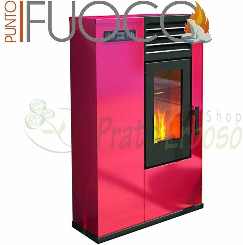 PUNTO FUOCO Susy - Poêle à granulés De 7,5 Kw rouge PUNTO FUOCO Susy - Poêle à granulés De 7,5 Kw rouge